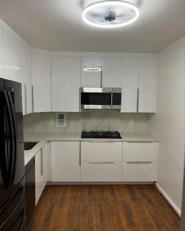 Renovated kitchen with quartz countertops in Oxon Hill